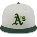 beige-och-gron-platt-keps-justerad-59fifty-clr-dvlp-fran-oakland-athletics-mlb-av-new-era