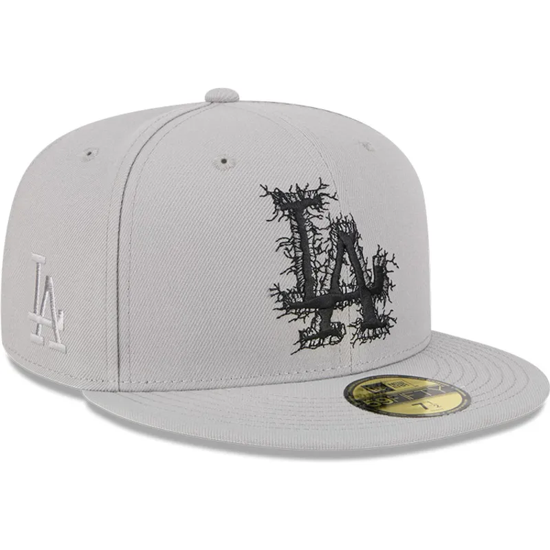 gra-platt-keps-justerad-59fifty-cracked-los-angeles-dodgers-mlb-fran-new-era
