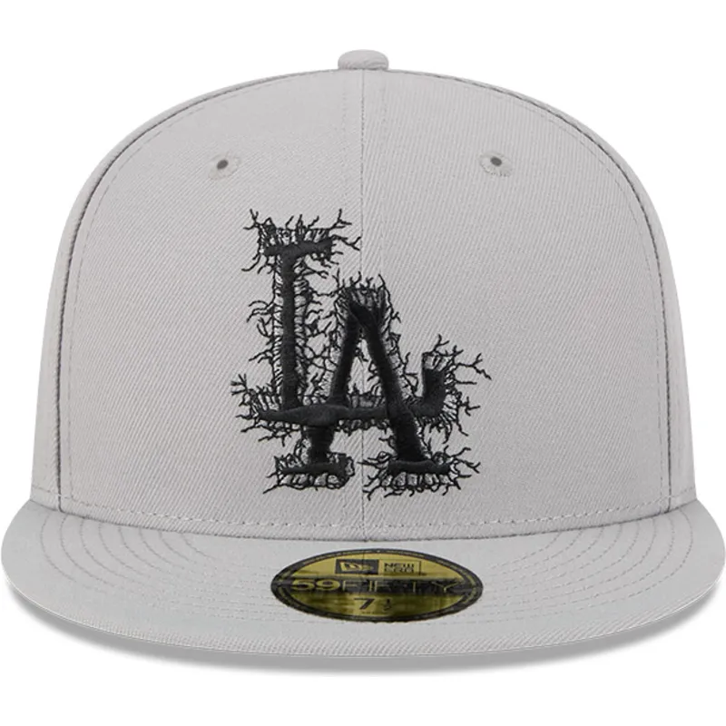 gra-platt-keps-justerad-59fifty-cracked-los-angeles-dodgers-mlb-fran-new-era