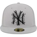 gra-platt-keps-justerad-59fifty-cracked-new-york-yankees-mlb-fran-new-era