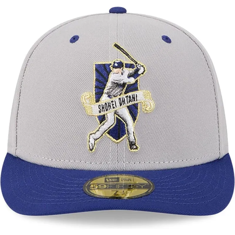 gra-och-bla-bojd-keps-justerbar-59fifty-player-shohei-ohtani-fran-los-angeles-dodgers-mlb-av-new-era
