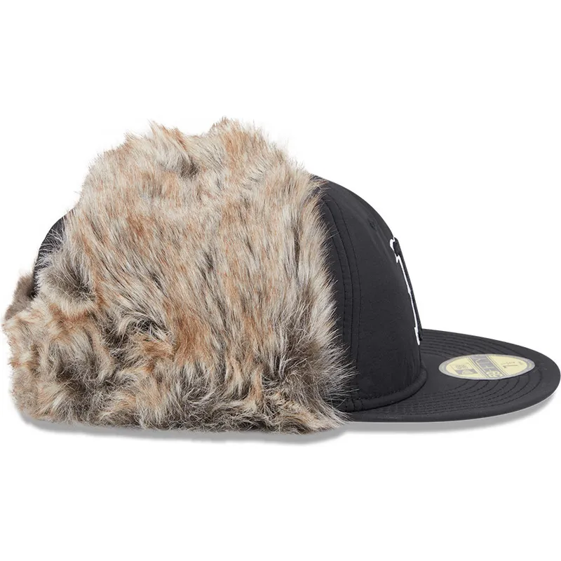svart-platt-keps-justerad-59fifty-winter-dog-ear-fran-boston-red-sox-mlb-av-new-era