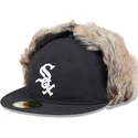 new-era-chicago-white-sox-mlb-59fifty-svart-justerad-flatkeps-med-vinteroronlappar