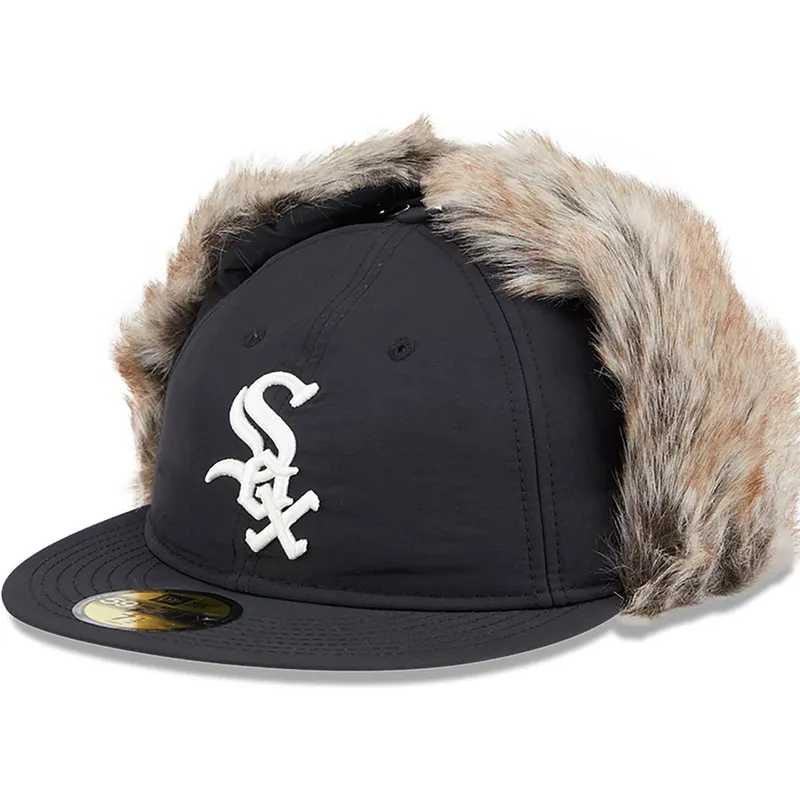svart-platt-keps-justerad-59fifty-winter-dog-ear-fran-chicago-white-sox-mlb-av-new-era