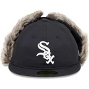 new-era-chicago-white-sox-mlb-59fifty-svart-justerad-flatkeps-med-vinteroronlappar