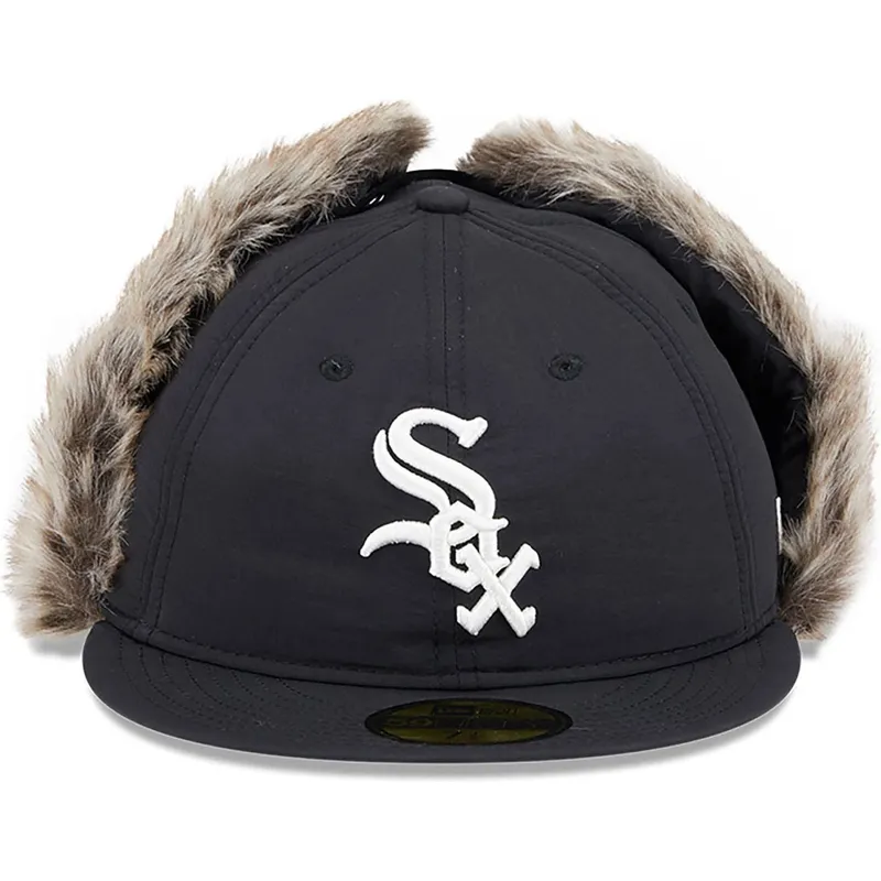 svart-platt-keps-justerad-59fifty-winter-dog-ear-fran-chicago-white-sox-mlb-av-new-era