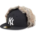 new-york-yankees-mlb-new-era-59fifty-svart-justerbar-flat-keps-med-vinteroronlappar