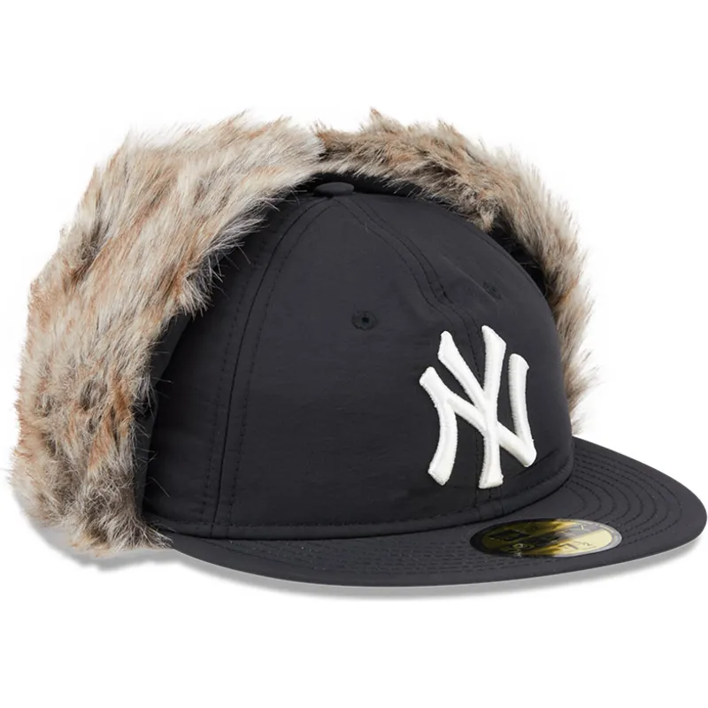 svart-platt-keps-justerad-59fifty-winter-dog-ear-fran-new-york-yankees-mlb-av-new-era