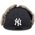 new-york-yankees-mlb-new-era-59fifty-svart-justerbar-flat-keps-med-vinteroronlappar
