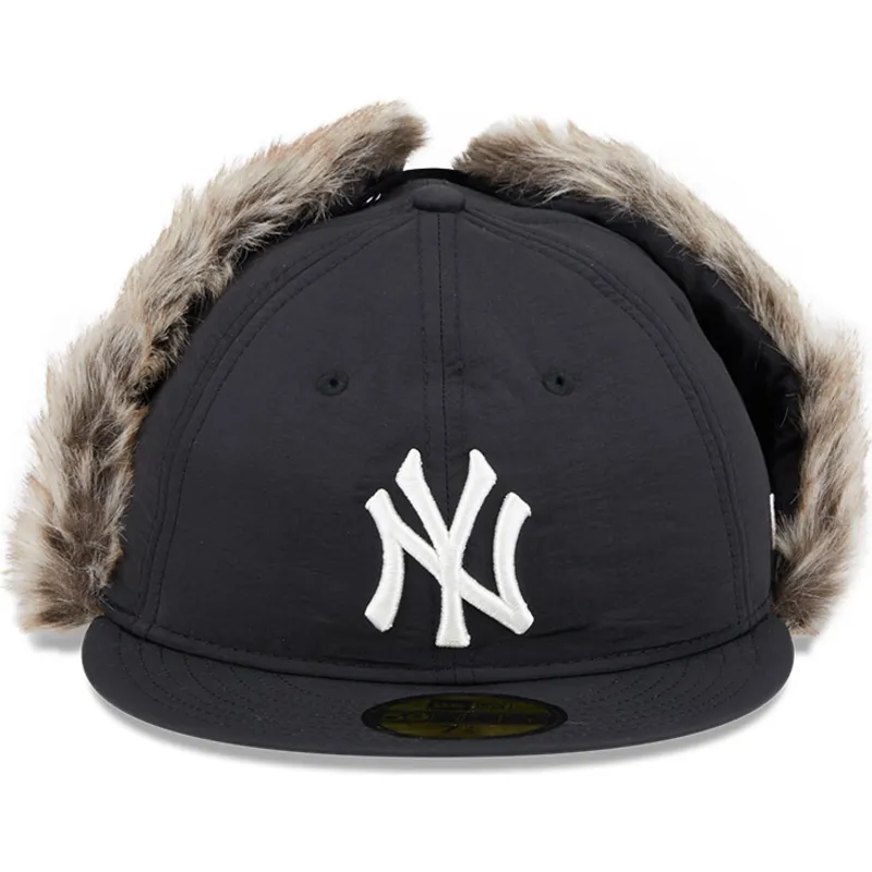 svart-platt-keps-justerad-59fifty-winter-dog-ear-fran-new-york-yankees-mlb-av-new-era