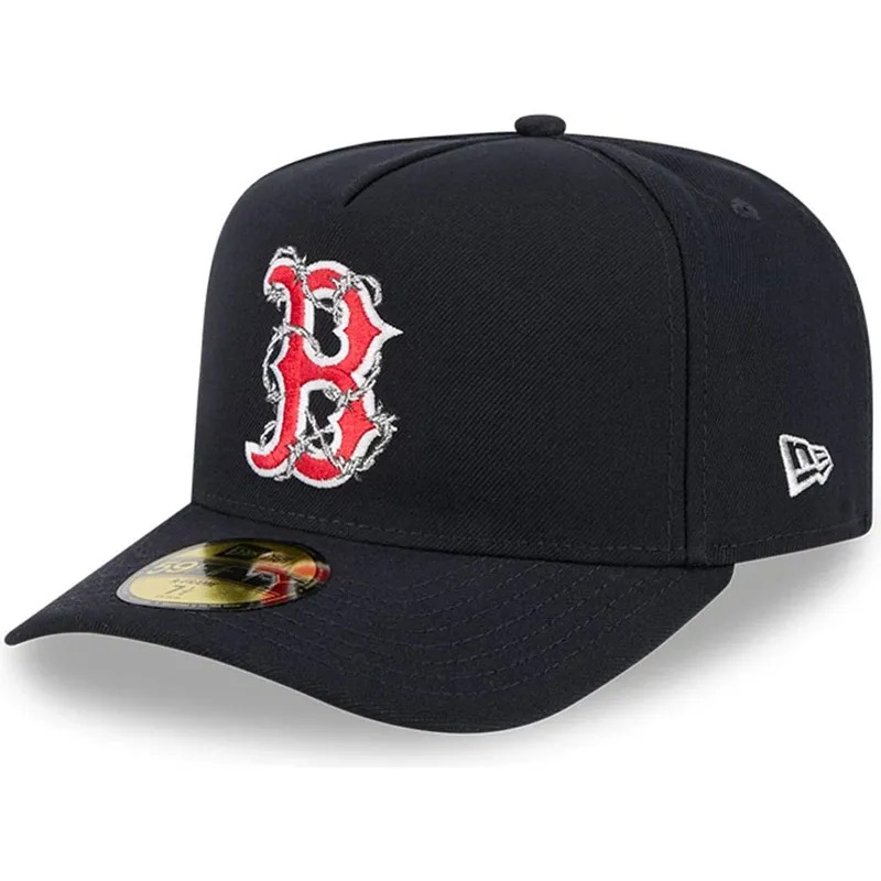 marinbla-bojd-keps-justerbar-59fifty-a-frame-wired-fran-boston-red-sox-mlb-av-new-era