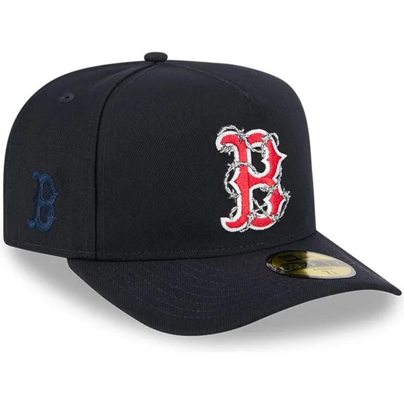 marinbla-bojd-keps-justerbar-59fifty-a-frame-wired-fran-boston-red-sox-mlb-av-new-era