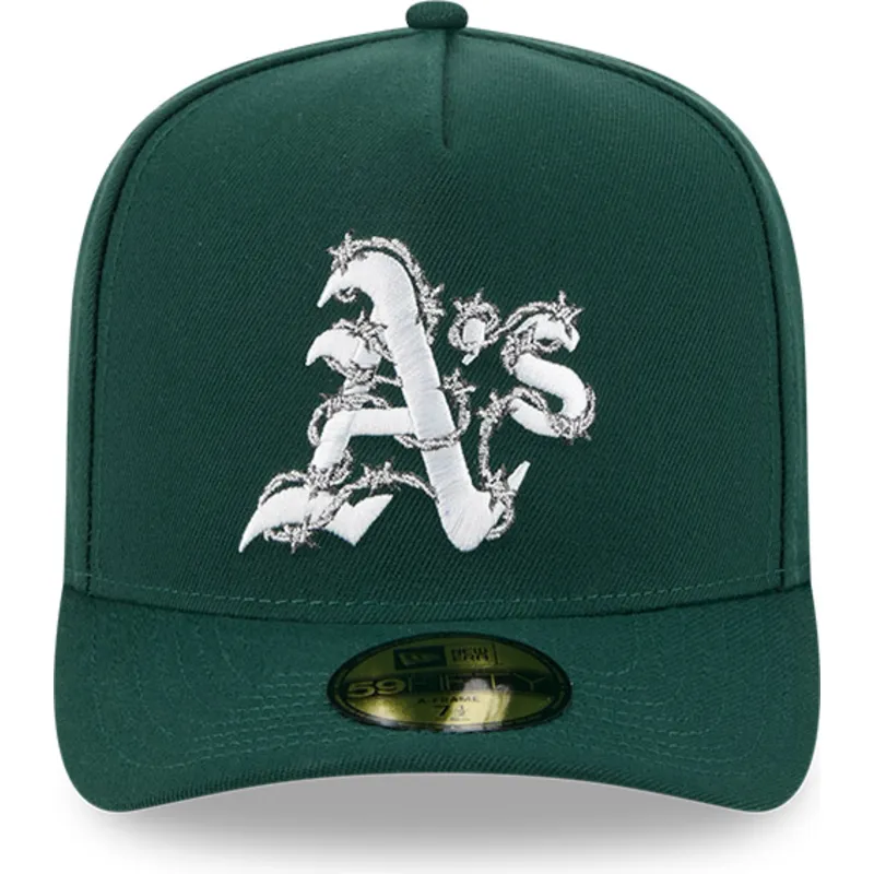 gron-bojd-keps-justerbar-59fifty-a-frame-wired-oakland-athletics-mlb-fran-new-era