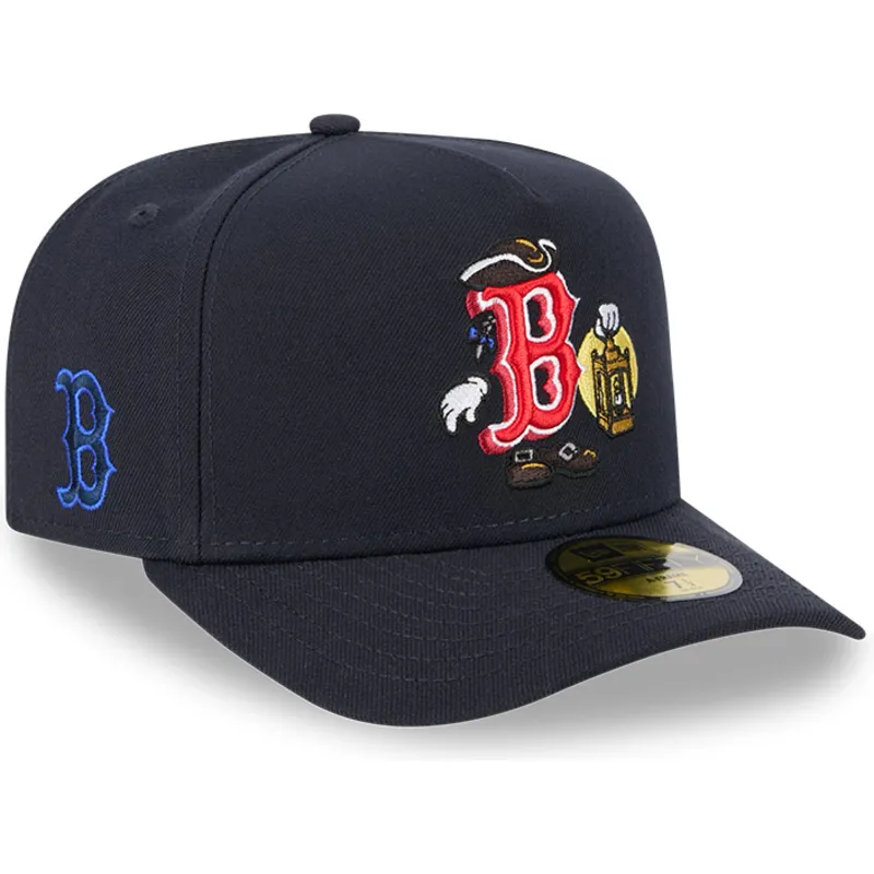 marinbla-bojd-keps-justerbar-59fifty-a-frame-cartoon-boston-red-sox-mlb-fran-new-era