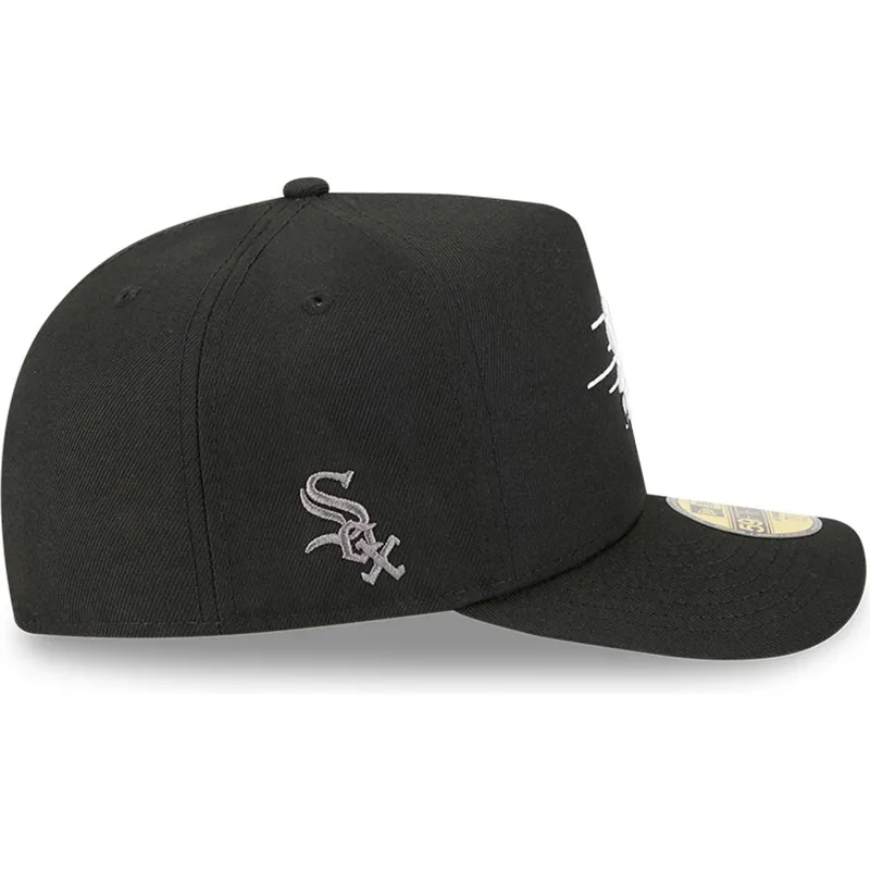 svart-bojd-keps-justerbar-59fifty-a-frame-cartoon-chicago-white-sox-mlb-fran-new-era