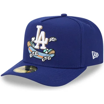 Los Angeles Dodgers MLB New Era 59FIFTY A Frame Tecknad Blå Kurvad Anpassad Keps