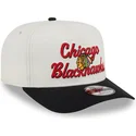 beige-och-svart-kurvad-keps-snapback-9fifty-a-frame-chainstitch-chicago-blackhawks-nhl-fran-new-era