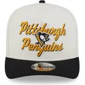 pittsburgh-penguins-nhl-new-era-beige-och-svart-9fifty-a-frame-chainstitch-snapback-bojd-keps