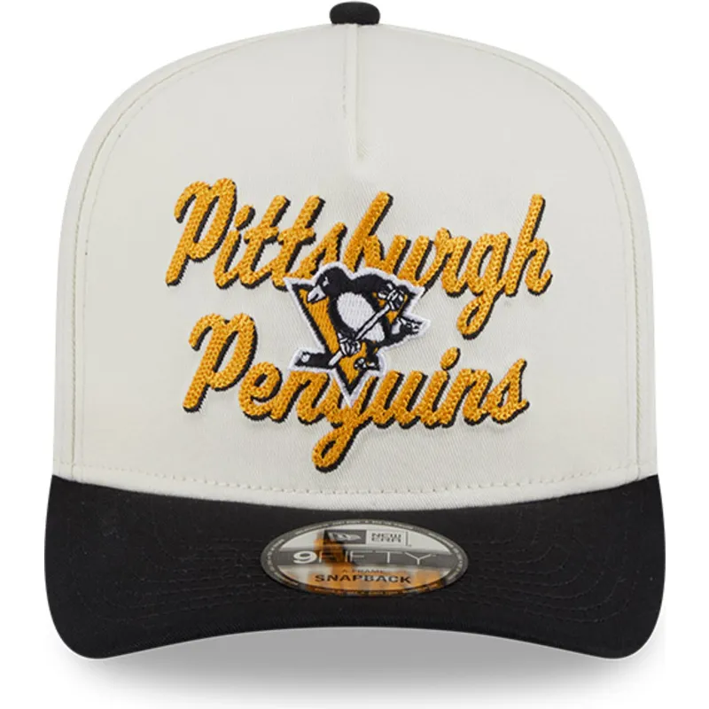 beige-och-svart-kurvad-keps-snapback-9fifty-a-frame-chainstitch-pittsburgh-penguins-nhl-fran-new-era