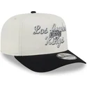 beige-och-svart-bojd-keps-snapback-9fifty-a-frame-chainstitch-los-angeles-kings-nhl-fran-new-era