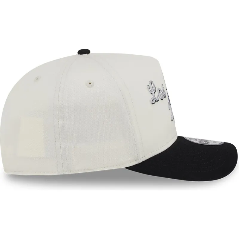 beige-och-svart-bojd-keps-snapback-9fifty-a-frame-chainstitch-los-angeles-kings-nhl-fran-new-era