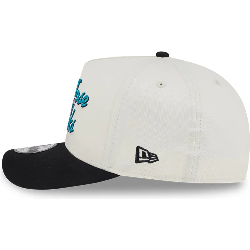 beige-och-svart-kurvad-keps-snapback-9fifty-a-frame-chainstitch-san-jose-sharks-nhl-fran-new-era