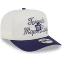 beige-och-lila-kurvad-keps-snapback-9fifty-a-frame-chainstitch-toronto-maple-leafs-nhl-fran-new-era