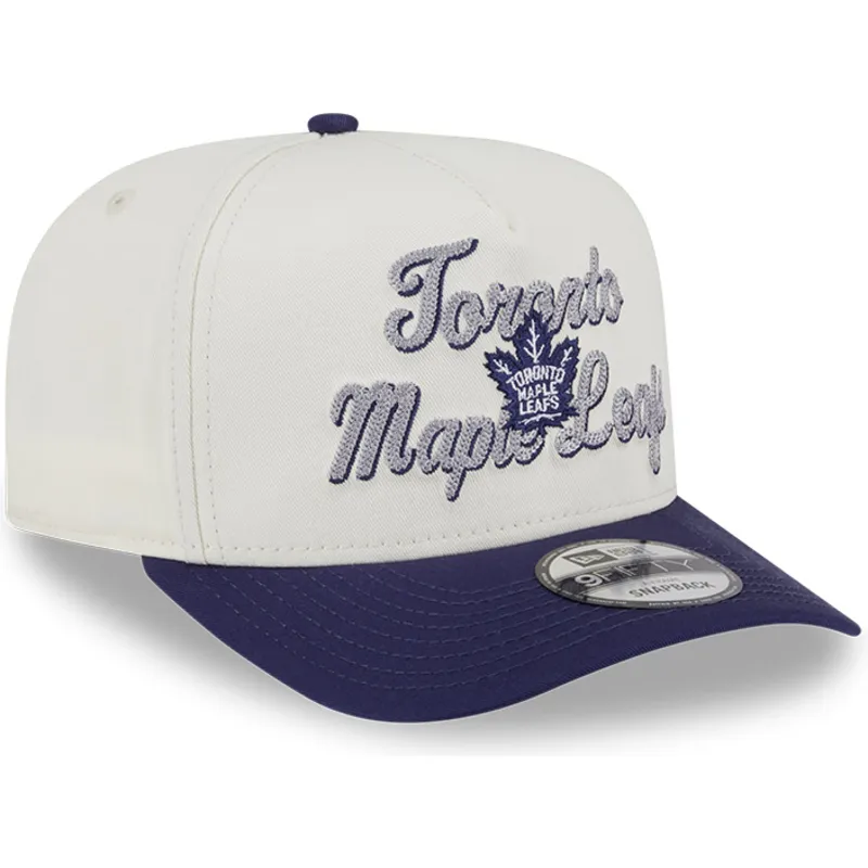 beige-och-lila-kurvad-keps-snapback-9fifty-a-frame-chainstitch-toronto-maple-leafs-nhl-fran-new-era