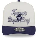 beige-och-lila-kurvad-keps-snapback-9fifty-a-frame-chainstitch-toronto-maple-leafs-nhl-fran-new-era