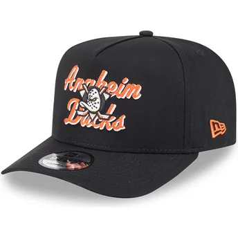 Snapbackkeps svart 9FIFTY A Frame Chainstitch Anaheim Ducks NHL från New Era