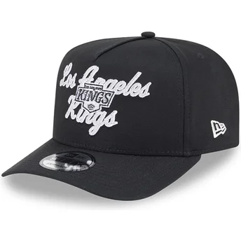Svart böjd snapback-keps 9FIFTY A Frame Chainstitch Los Angeles Kings NHL från New Era