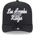svart-bojd-snapback-keps-9fifty-a-frame-chainstitch-los-angeles-kings-nhl-fran-new-era