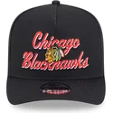 chicago-blackhawks-nhl-new-era-svart-bojd-snapback-9fifty-a-frame-chainstitch-keps