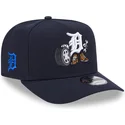 marinbla-bojd-skarm-snapback-9fifty-a-frame-cartoon-detroit-tigers-mlb-keps-fran-new-era