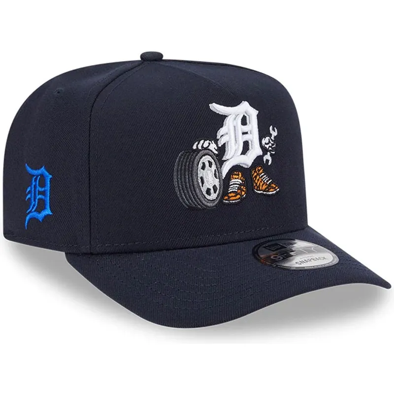 marinbla-kurvad-keps-snapback-9fifty-a-frame-cartoon-detroit-tigers-mlb-fran-new-era