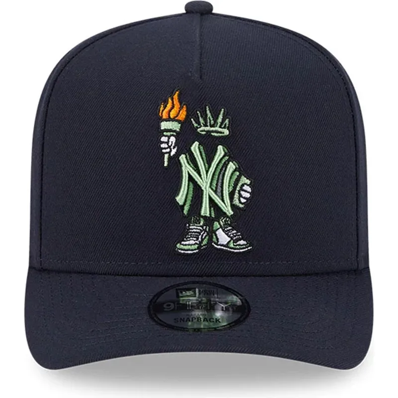 marinbla-kurvad-keps-snapback-9fifty-a-frame-cartoon-new-york-yankees-mlb-fran-new-era