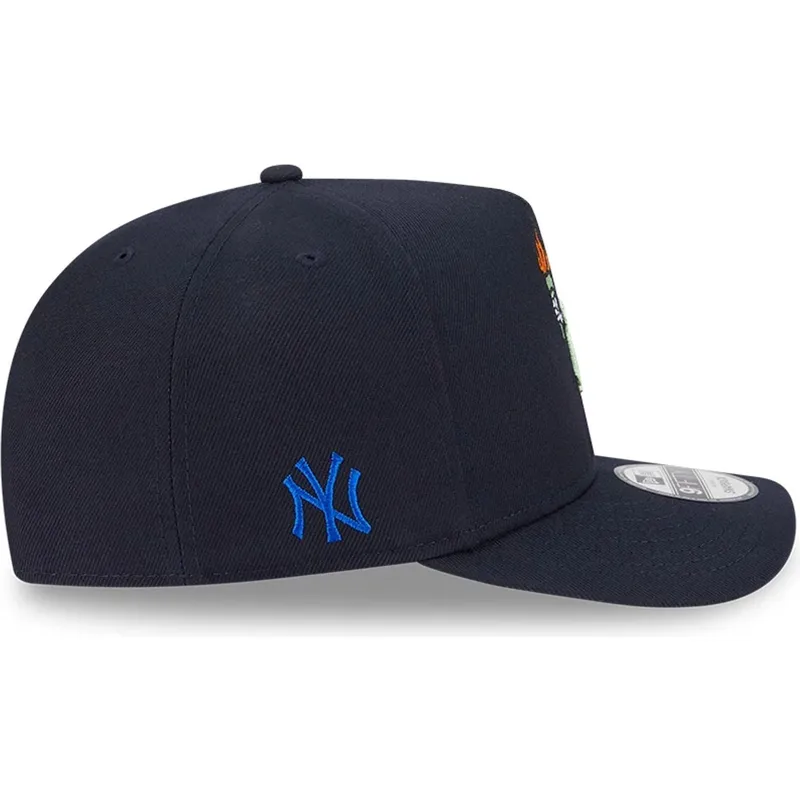 marinbla-kurvad-keps-snapback-9fifty-a-frame-cartoon-new-york-yankees-mlb-fran-new-era