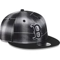 svart-platt-snapbackkeps-9fifty-retro-crown-plaid-boston-red-sox-mlb-fran-new-era