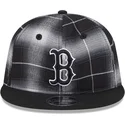svart-platt-snapbackkeps-9fifty-retro-crown-plaid-boston-red-sox-mlb-fran-new-era