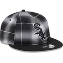 chicago-white-sox-mlb-new-era-svart-platt-snapback-9fifty-retro-crown-plaid-keps