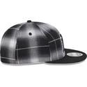 svart-platt-snapback-keps-9fifty-retro-crown-plaid-oakland-athletics-mlb-fran-new-era