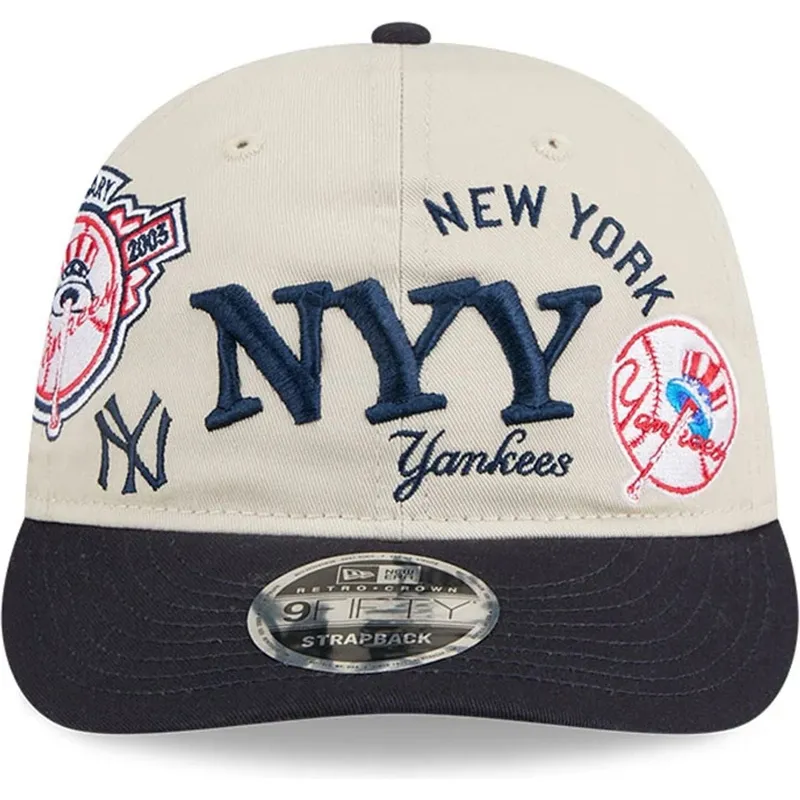 beige-och-marinbla-bojd-keps-snapback-9fifty-retro-crown-scatter-fran-new-york-yankees-mlb-av-new-era beige-och-marinbla-bojd-keps-snapback-9fifty-retro-crown-scatter-fran-new-york-yankees-mlb-av-new-era