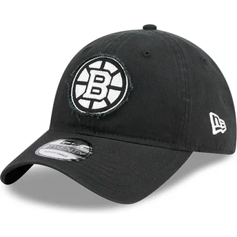 Justerbar svart böjd keps 9TWENTY Stamp av Boston Bruins NHL från New Era