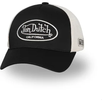 Justerbar svart och beige truckerkeps LOF B30 från Von Dutch