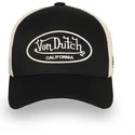 justerbar-svart-och-beige-truckerkeps-lof-b30-fran-von-dutch