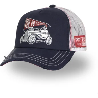 Von Dutch marinblå och vit truckerkeps CREW26