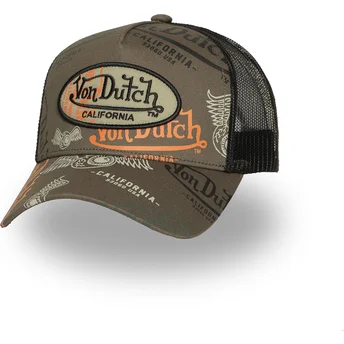 Brun truckerkeps CAFE04 från Von Dutch