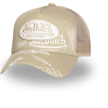 Von Dutch beige truckerkeps CAFE05