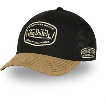 Von Dutch svart och brun truckerkeps SEM02