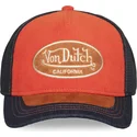 von-dutch-shield04-orange-och-bla-truckerkeps